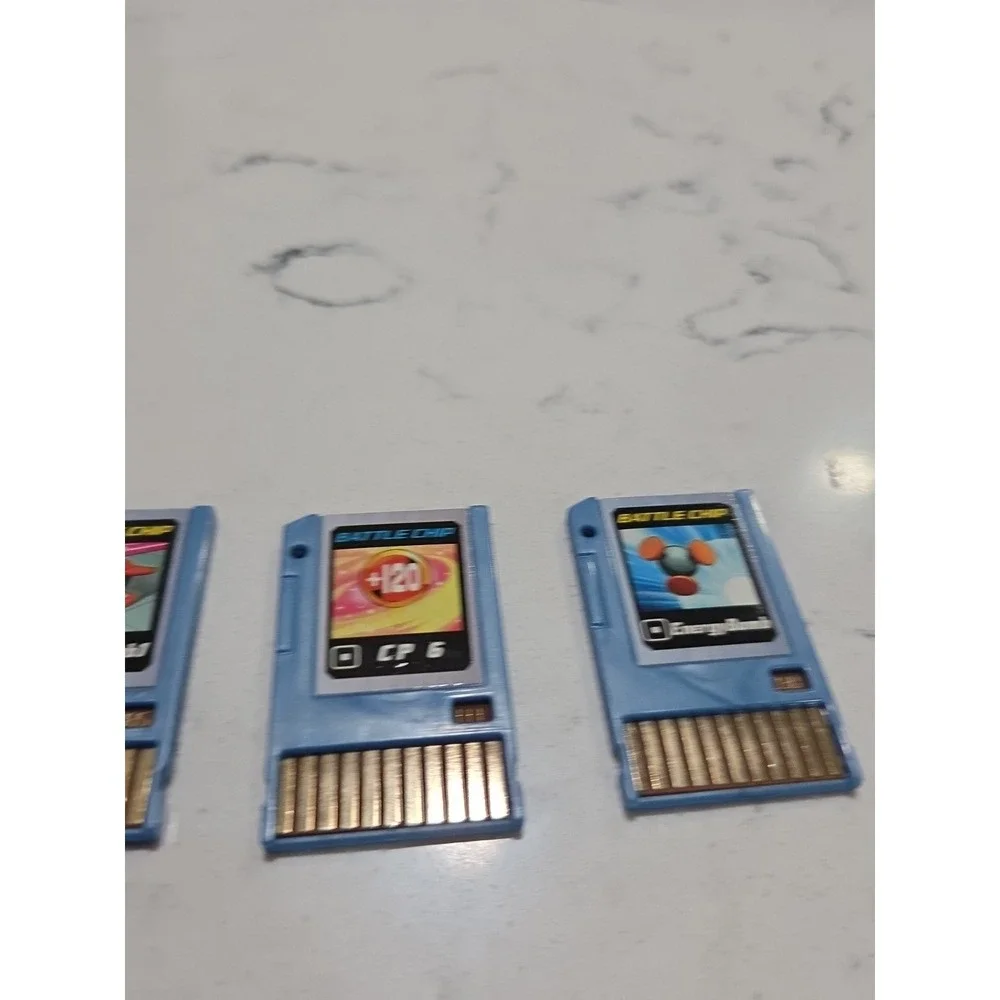 Lot of 5 Mega Man NT Warrior Advanced Pet Battle Chips Takara 2004